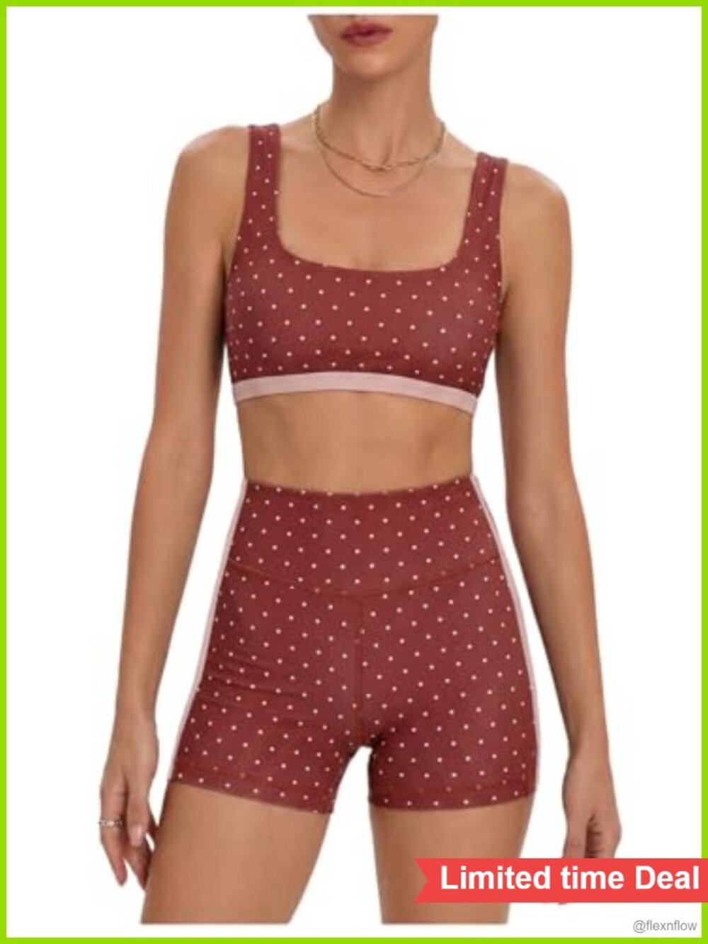 Sleeveless Square Neck Crop Top & High Rise Shorts Set